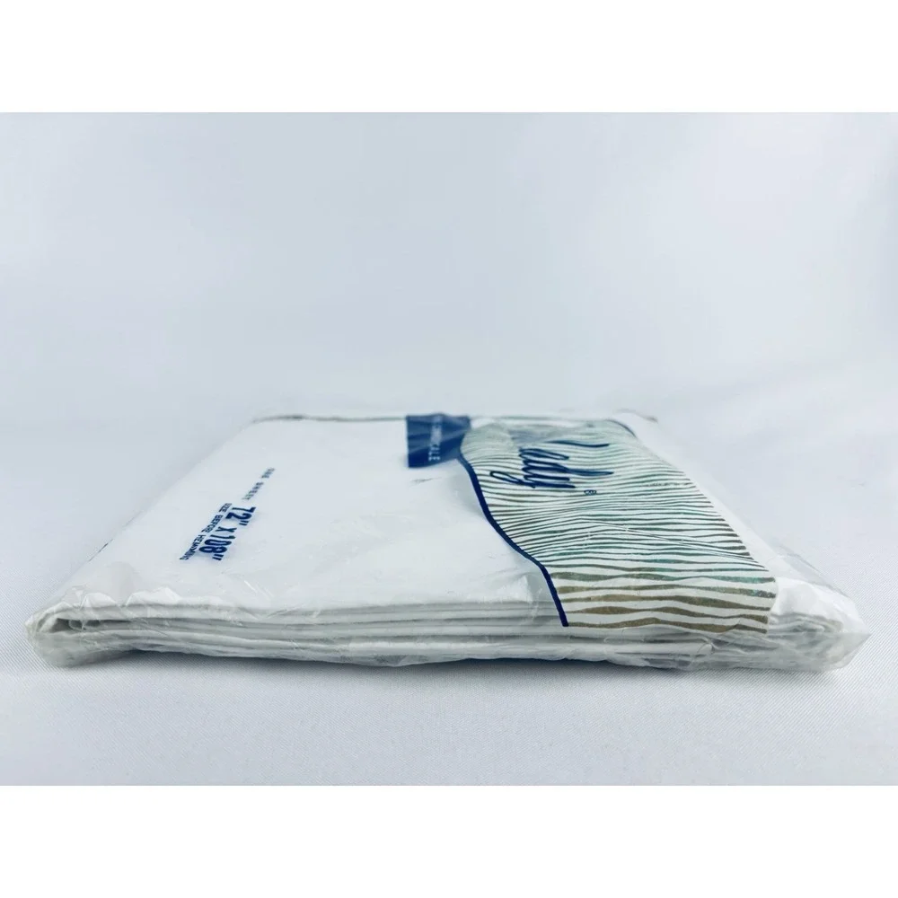 First Lady‎ Fine Combed Percale Twin Bed Flat Sheet 72 x108 White Vintage